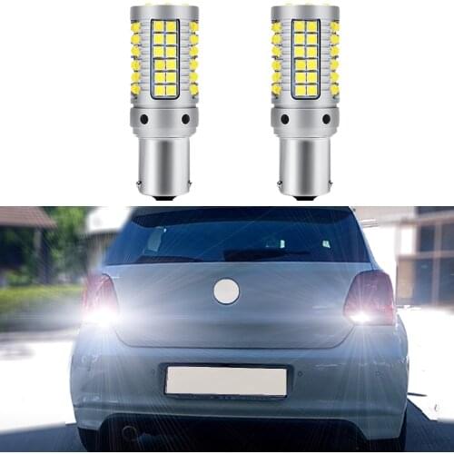 2PCS Canbus For VW For POLO 6R 6C 9N 9N3 6N 6N1 6N2 1994-2017 Backup Reverse Reversing Led Light Bulbs No Error