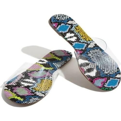 2021 Slippers, Ladies Slippers, PVC Fabric Shoes, Summer Slippers, Open-toed Sandals, Casual Flat Shoes, Multi-color Optional