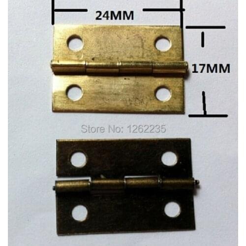 24 * 17MM 1 inch hinge gift box hinge Metal packaging metal hinge Wholesale