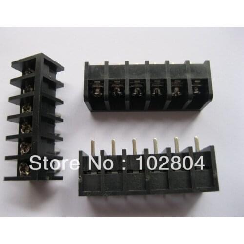 250 P Barrier Typecs Black Color 6way/pin Pitch 8.25mm Screw Terminal Block Connector DC39B HOT Sale HIGH Quality
