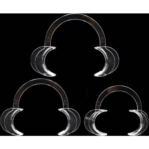 3pcs Dental Teeth Whitening Oral Mouth C Shape Cheek Retractor Small/Middle/Large 3/Three Sizes Intraoral Dentist Lab Tools