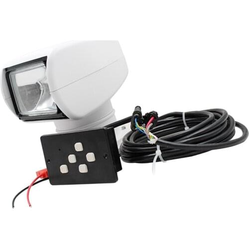 12V 100W Car Boat Remote Control Spotlight Halogen Lamp Searchlight 2500LM 3200K New