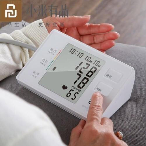 Youpin Andon Electronic Sphygmomanometer LCD Screen Smart Arm Multi-algorithm Voice Broadcast Heart Rate Detection Health Care