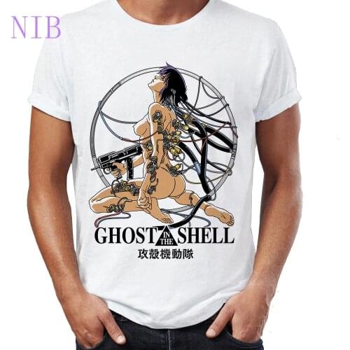 Ghost in the shell anime t shirt women Harajuku Motoko Kusanagi Kawaii printed Tees gothic punk oversized women/mens T-Shirts