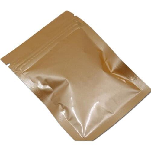 7x10cm Orange Aluminum Foil Zipper Food Valve Bag Food Grocery Resealable Mylar Foil With Notch Foil Mylar Food Stor