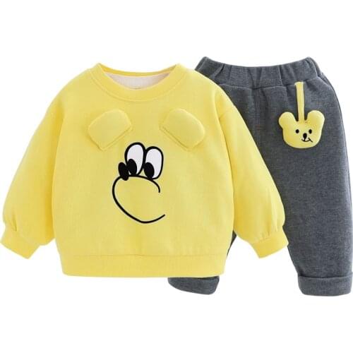 Clothes For Girl Spring Autumn Baby Boy New Cartoon Image Puppy Fashion Two-Piece Suit 0-1-2-4 Year Old Kids Clothes Girls Sets