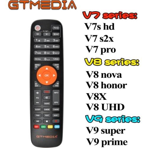 Original gtmedia Remote Control for gtmedia V8 nova/V8X/V9 super/V7s/V7 s2x satellite reciver higg qulity remote control