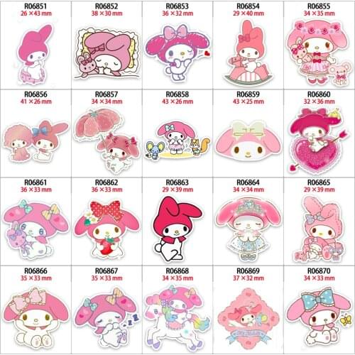 Planar resins 30 Pcs Japanese Cartoon pattern flatback resin cabochon DIY materials