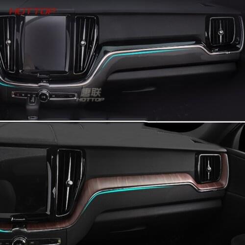 Fit For Volvo XC60 2018 Central Control Panel Instrument Panel Decoration Carbon Fiber Panel Frame Interior Decoration