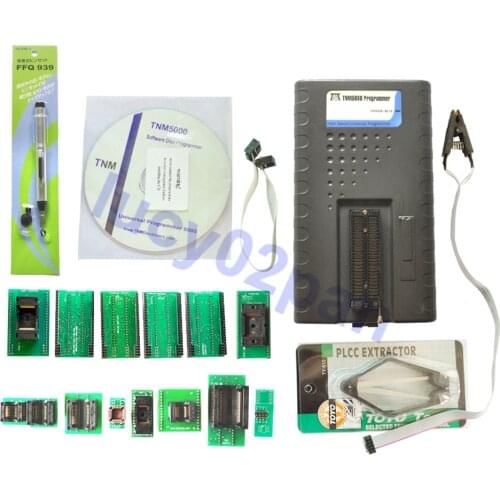 New 2017 TNM5000 AVR USB EEPROM programmer+10pcs socket kit include TSOP56+TSOP48,JTAG/ECU Laptop /notebook io Programmer