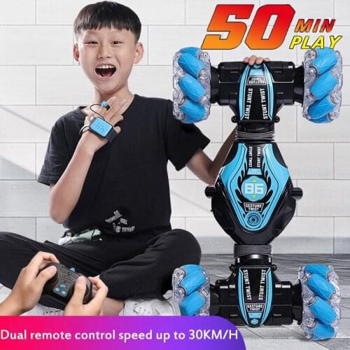Remote Control Car Radio Gesture Induction Twisting Off-Road Stunt Vehicle Light Music Drift Toy 4WD High Speed Climbing RC Car
