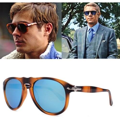 Luxury Classic Vintage Pilot Steve Style Polarized Sunglasses Men Driving Brand Design Sun Glasses Oculos De Sol 649