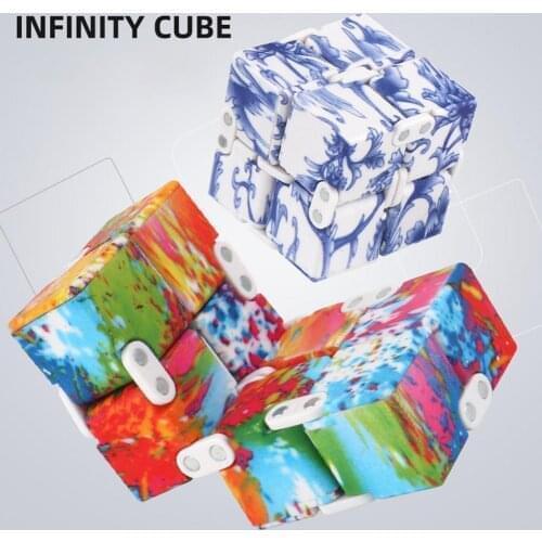 Infinity Cube Magic Cube Antistre Toys Anti-stress Endless Cube Hand Flip Stress Relief Sensory Toy Novel Unique Cube Puzzle Toy