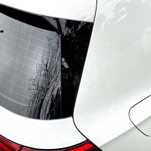 1 Pair Rear Window Side Spoiler Canard Splitter For VW GOLF 8 MK8 MK VIII 2020-2021 Glossy Black Car Exterior Tail Wing Cover