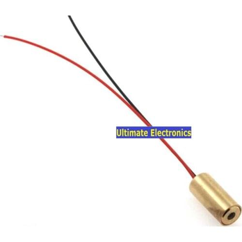 10PCS 9MM laser head laser tube 3V laser diode 30ma 5mw red dot (small horizontal line)