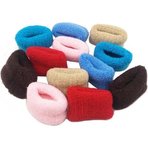 12pcs/Pack Women Colorful Nylon Wide Elastic Hair Bands Ponytail Holder Rubber Bands Headband Hair Accessories