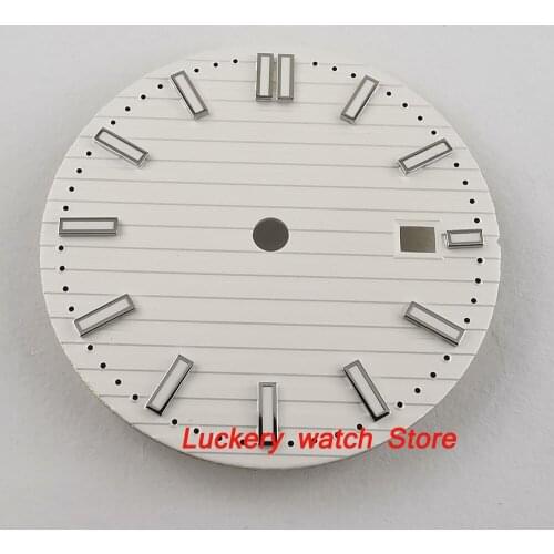 31.6mm no logo white dial fit for 2824 2836 Miyota 8215 821A Mingzhu 2813 Automatic movement-BP46