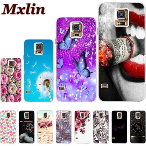 For Samsung Galaxy S5 Neo Case Fashion Butterfly Printed Cover For Samsung S5 S 5 Case Anime Silicone Soft Back Protective Shell