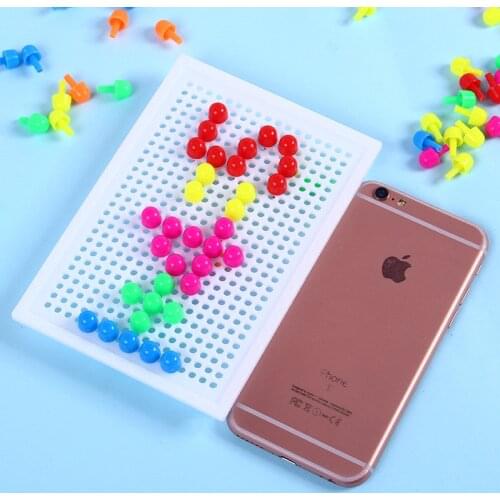 Childrens educational toys hand-made mushroom nail jigsaw puzzles spelling and puzzle combination coordination and interaction