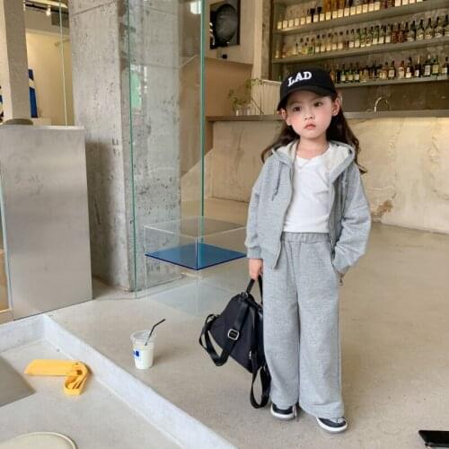 Girls Suits Sweatshirts +Pants 2021 Hot Sale Thicken Winter Autumn Warm Kids Teenagers Outwear Kids Cotton Sport Suits Children