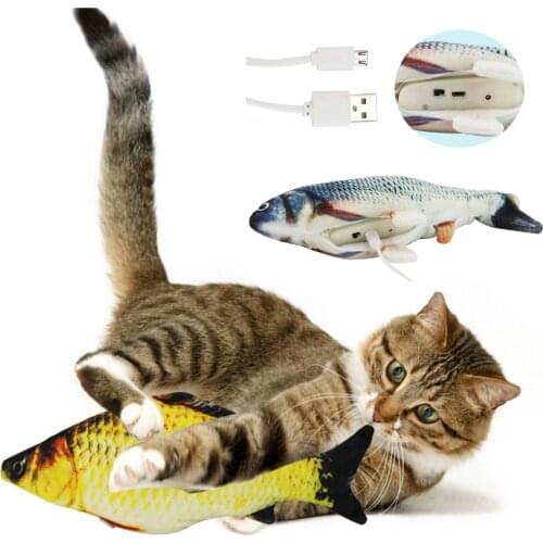 Electronic Cat Toy 3D Fish Electric Simulation Fish Toys for Cats Pet Playing Toy cat supplies juguetes para gatos