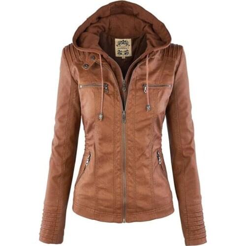 2020 Women Faux Fur Leather Pu Coat Long Sleeve Large Size 3xl 4xl 5xl Girls Winter Jacket Female Windbreaker Outerwear Hot