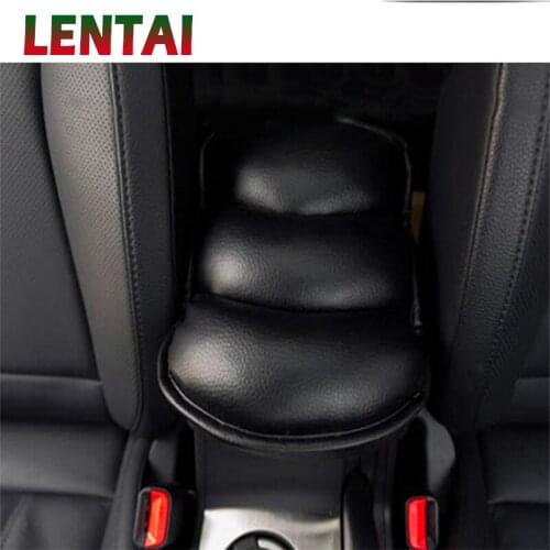 LENTAI For Opel astra h j g insignia vectra c corsa d zafira b Chery Acura Car Auto Armrests Cover Arm Rest Seat Box Soft PU Mat