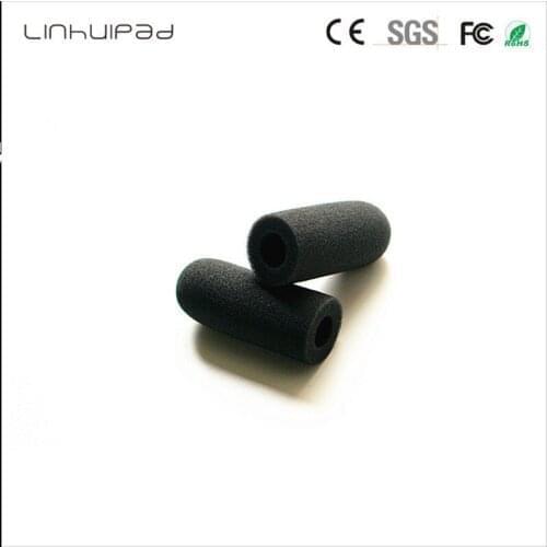 Linhuipad WS-1036 Dense Foam Microphone Windscreen mic sponge cover 10mm inner diameter for David Clark headphone 5000 pcs /lot