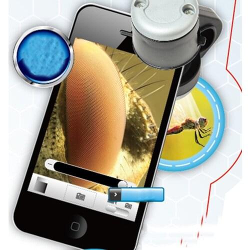 1PC MobilePhone Microscope Science Investigate Mini Digital Pocket Magnifier Loupe