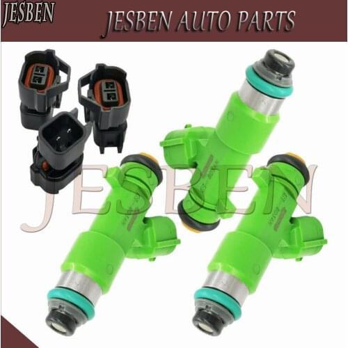 3pcs FT-1130 12-Hole New Fuel Injectors Upgrade with connectors Fit For Benelli TNT 1130 FT1130 Motorcycle Scooter