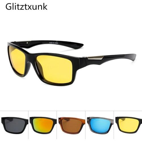 Glitztxunk Polarized Sunglasses Mens 2019 Driving Shades Male Sun Glasses For Men Retro Cheap Luxury Women Brand Designer Gafas
