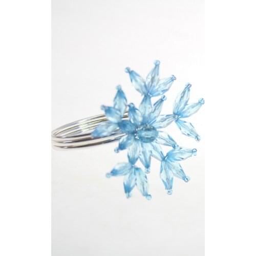 Qn18060601 acrylic flower napkin ring wedding decoration ring and decoration napkin holder by free shipping