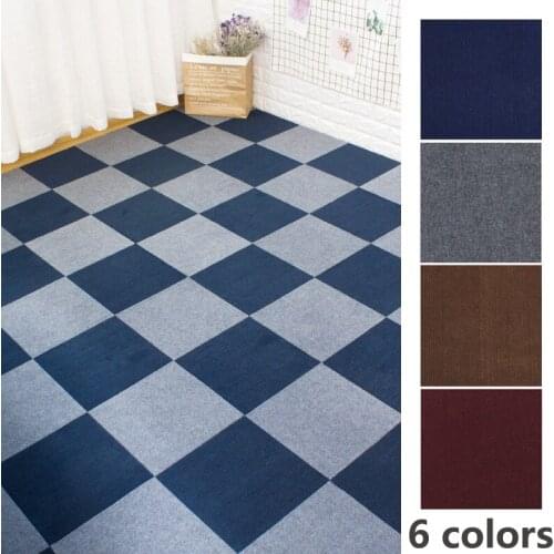 6 Colors Self-Adhesive DIY Splicing Household Floor Mat Bedroom Living Room Kitchen Anti-Skid Childrens Room Carpet