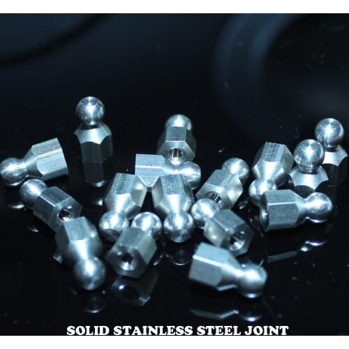 Stainless steel ball joint with M3 threaded hole