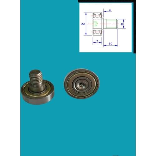 Screw bearing pulley, 608 small bearing, screw,metal pulley, stainless steel shaft guide wheel 22