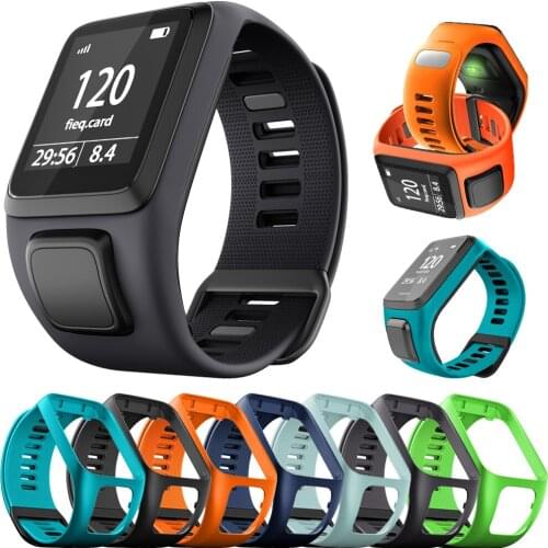 Hot Silicone Replacement Wristband Watch Band Strap For TomTom Runner 2 3 Spark 3 GPS Sport Watch Tom 2 3 Series Soft Smart Band