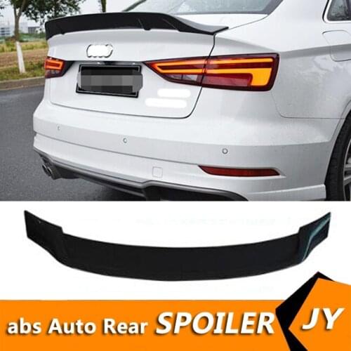 For Audi A3 Spoiler 2014-2018 Audi A3 Spoiler R-K ABS plastic Material Car Rear Wing Color Rear Spoiler