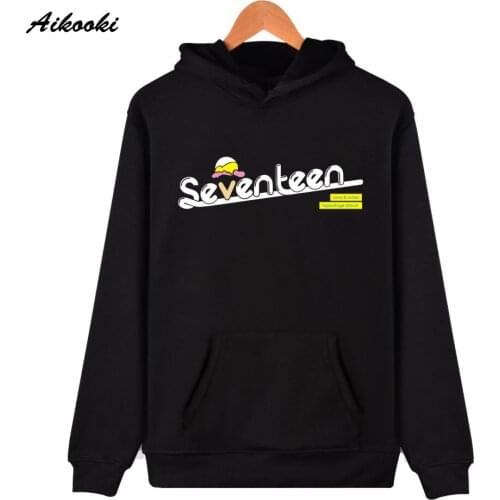 Seventeen Trend Hoodies Men Women Loose Hoodie Spring Autumn Fashion Hoodie Sweatshirts Sportswear Streetwear Letter Hoody Coats