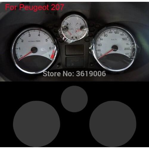 TOMMIA For Peugeot 207 2009-13 Screen Protector HD 4H Dashboard Protection Film Anti-scratches Car Sticker