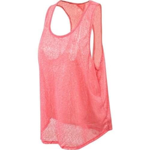 Ladies' Slim Running Fitness Tank Top Double-Layer Shockproof Exposure Proof Width Strap Comfort Sport Bra