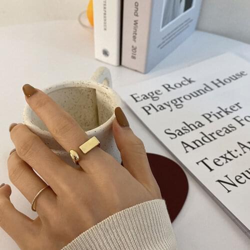 VENTFILLE 925 Sterling Silver Finger Rings for Women Couples INS Fashion France Gold Plated Vintage Elegant Bride Jewelry Gifts