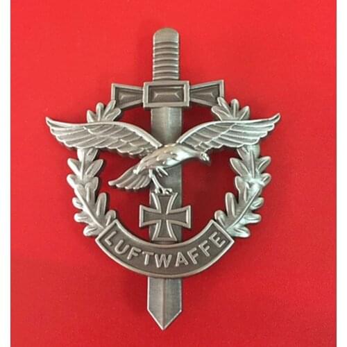 WWII WW2 GERMAN LUFTWAFFE IRON CROSS OAK LEAVES EAGLE BADGE PIN COCKADE