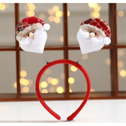 1pcs Christmas Headband Hairband Christmas Tree Cartoon Headband Head Hoop Headwear Xmas Party Kids Gift Christmas Ornaments