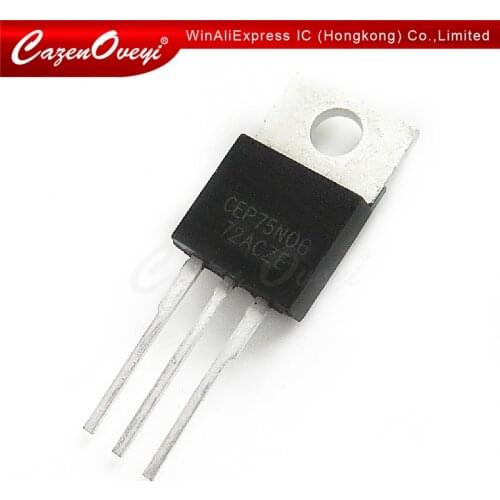 10pcs/lot CEP75N06 75N06 TO-220 In Stock
