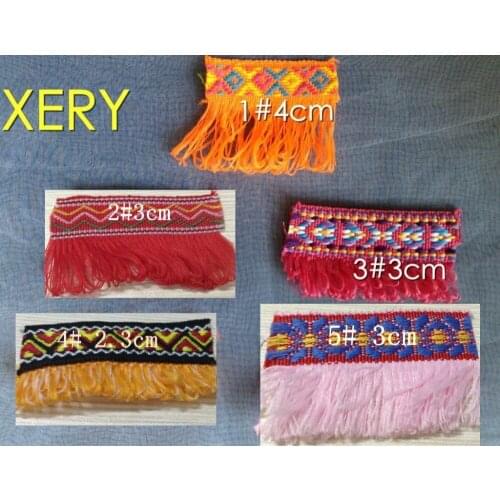 2.7-4cm nation style single face jacquard ribbon trimming,5 models for choose,XERY89a3 guitar strap ribbon