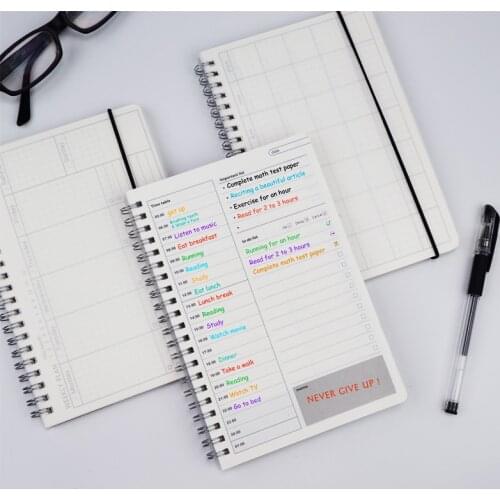 2021 Notebook Agenda Daily Weekly Monthly Plan Spiral Organizer Schedule Planner