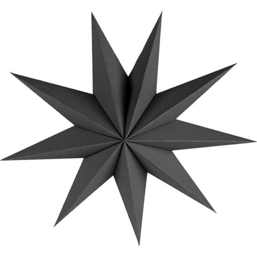 3D Nine Angles Paper Star Hanging Christmas Lantern Home Party Decor