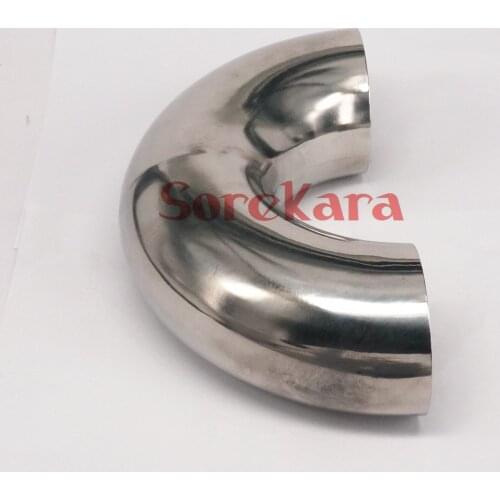76mm 3" O/D 304 Stainless Steel Sanitary Weld 180 Degree Elbow Pipe Fitting