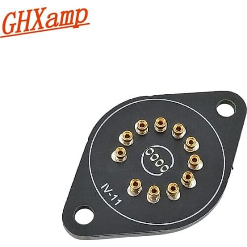 GHXAMP IV-11 Fluorescent Tube Socket Vacuum Valve Base Nixie Tube Clock Footing Foundation 1PC