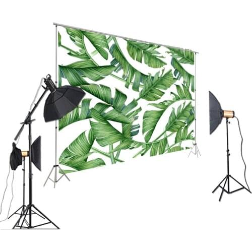 Photography Backdrop Jungel Green Leaf Photo Shoot Background Seaside Beach Backdrop Booth Baby Shower Birthday Party Decoration